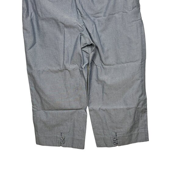 Ann Taylor Pants Womens 6P Petites Small SP Cropped Wide Leg Blue Work Casual - Picture 9 of 13